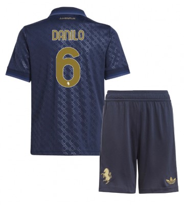 Juventus Danilo Luiz #6 Tercera Equipación Niños 2024-25 Manga Corta (+ Pantalones cortos)